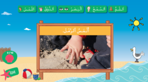 Arabic Five Senses at the Beach Arabic Game​
